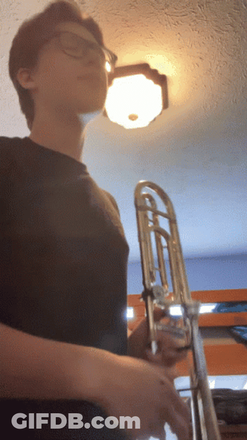 Guy Playing Sad Trombone GIF