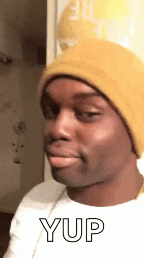 Guy Pointing Yup GIF