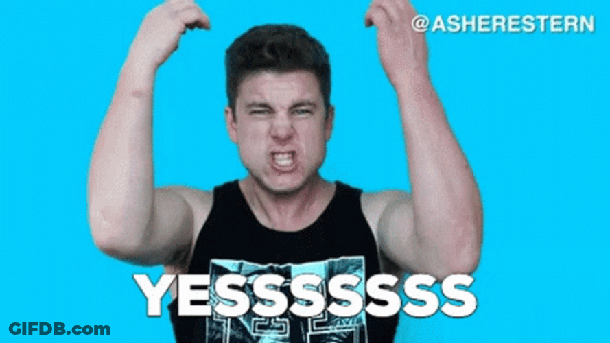 Guy Proudly Got It Yessss GIF