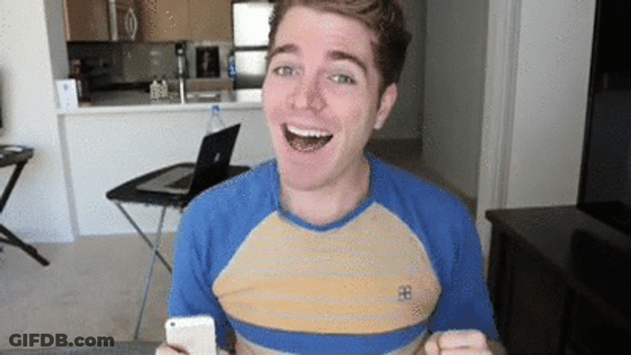 Guy Proudly Singing On Camera GIF