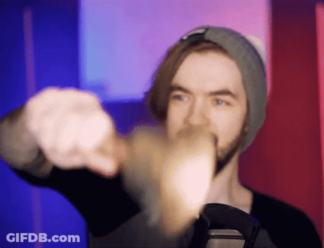 Guy Ringing Cowbell GIF