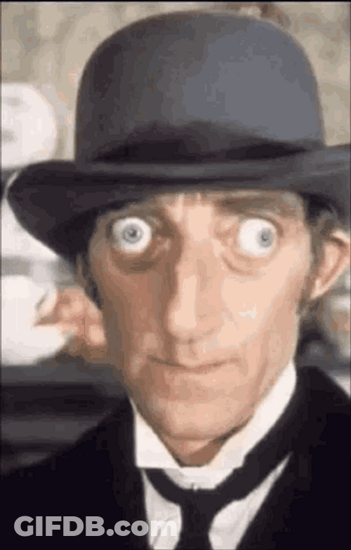 Guy Rotating Eyeball Around GIF