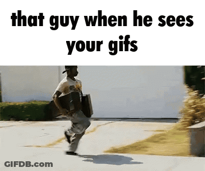 Guy Running Down Sidewalk GIF