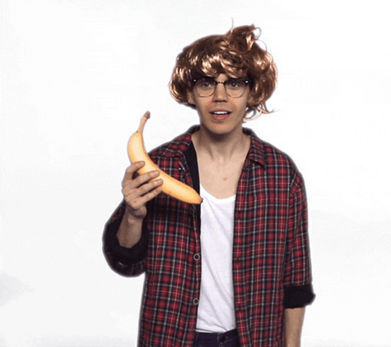 Guy Says Hello To Banana Phone Meme GIF