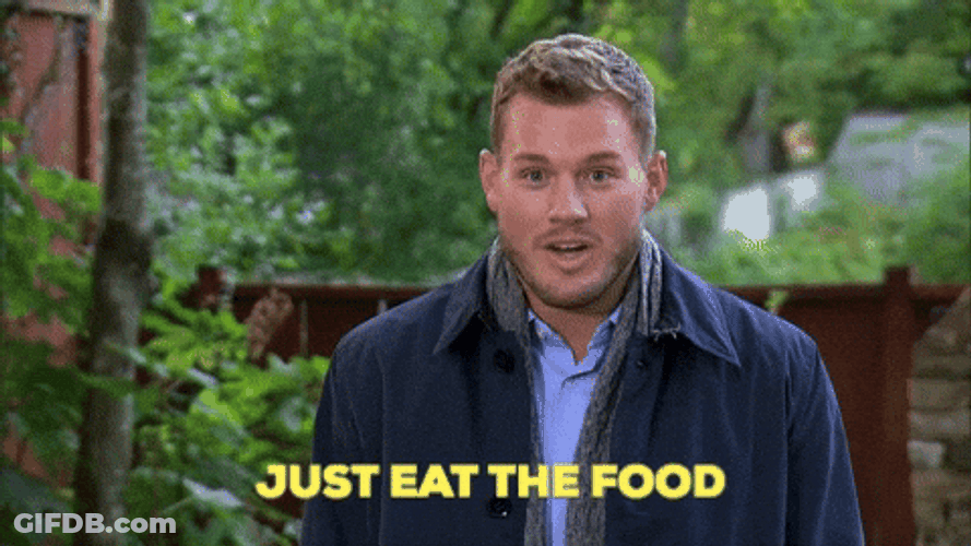 Guy Says Just Eat Food GIF