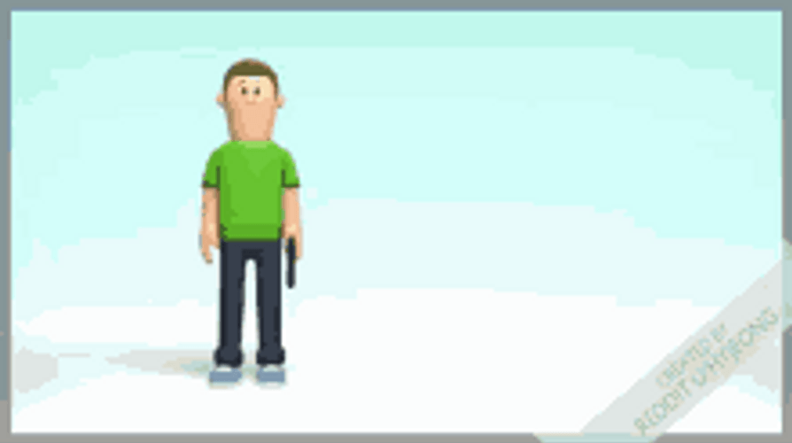 Guy Shooting Himself Kill Myself Animation GIF