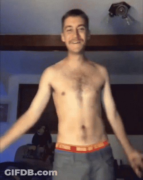 Guy Shouting Flexing Strong Body GIF