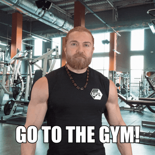 Guy Showing Biceps Go To The Gym GIF