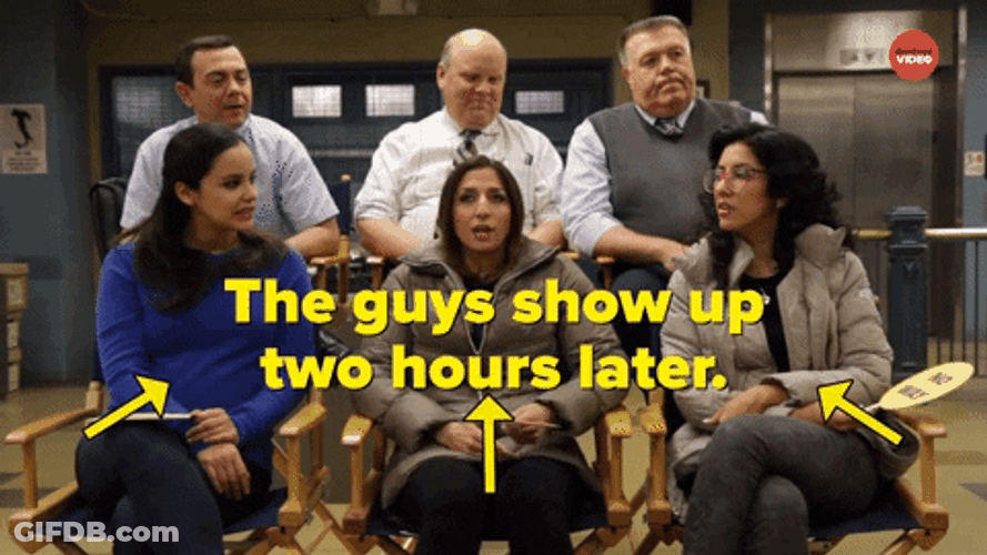 Guy Showing Up Two Hours Later GIF