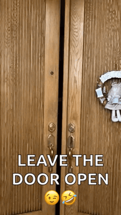 Guy Slow Open The Door GIF