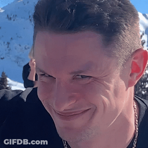 Guy Smiling Eye Brow Raise GIF