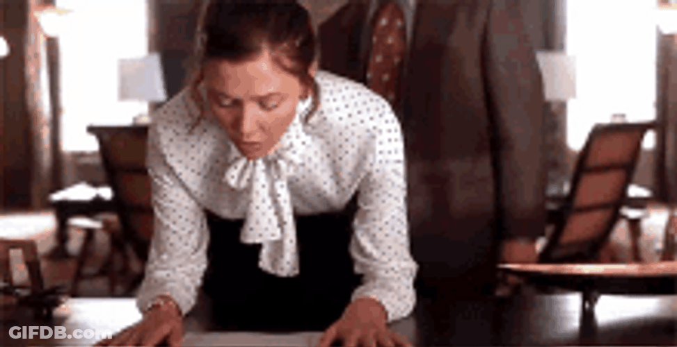 Guy Spanking Secretary Scene GIF