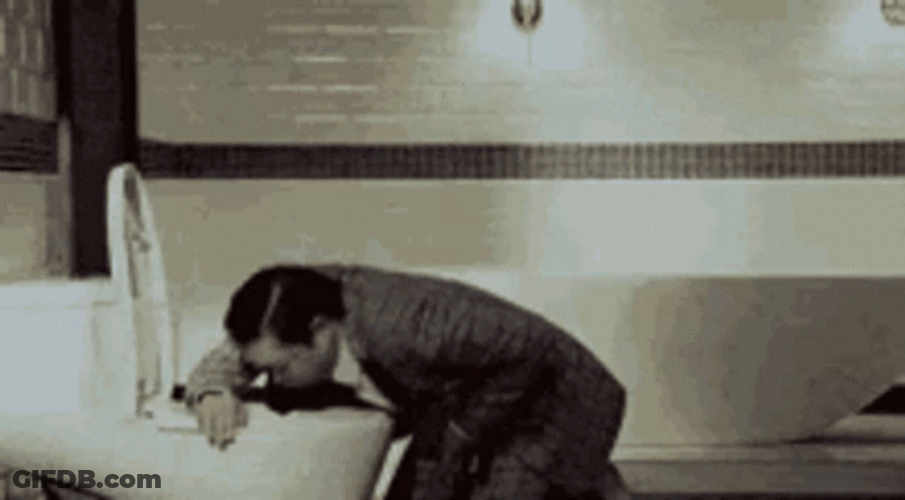 Guy Throwing Up Badly GIF