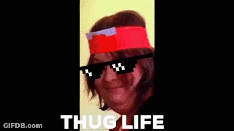 Guy Thug Life Moving GIF