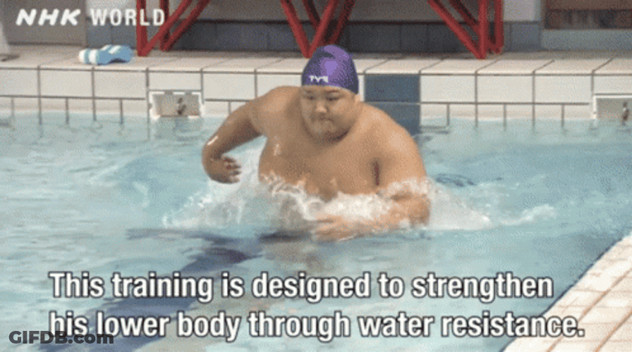 Guy Train How To Swim GIF