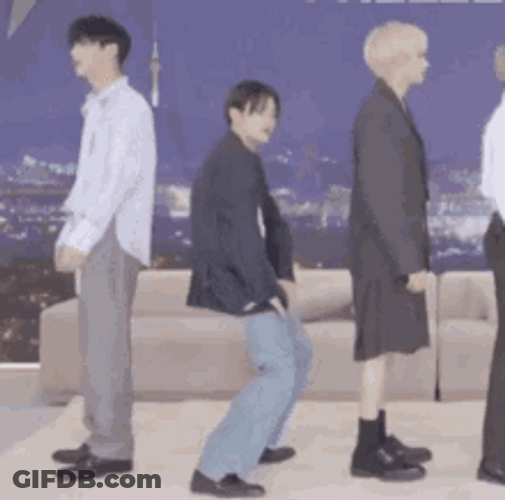 Guy Twerking In The Middle GIF