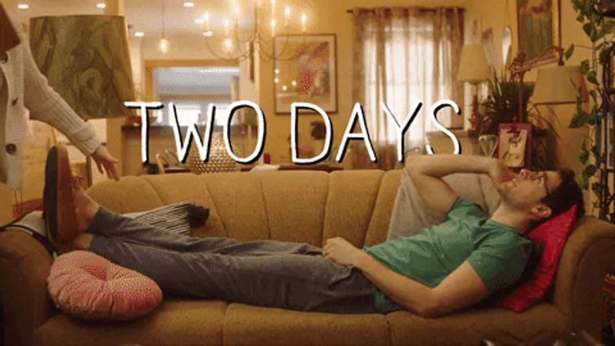 Guy Two Days Countdown GIF