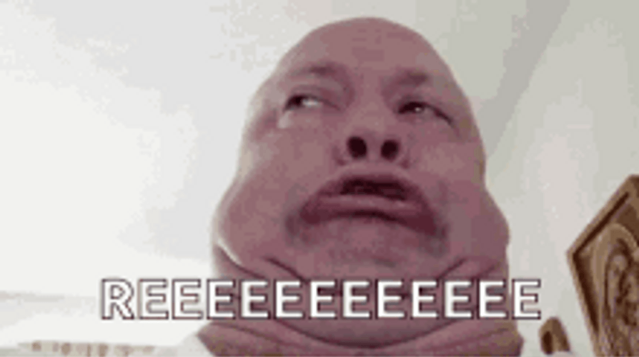 Guy Wacky Face Reeee GIF