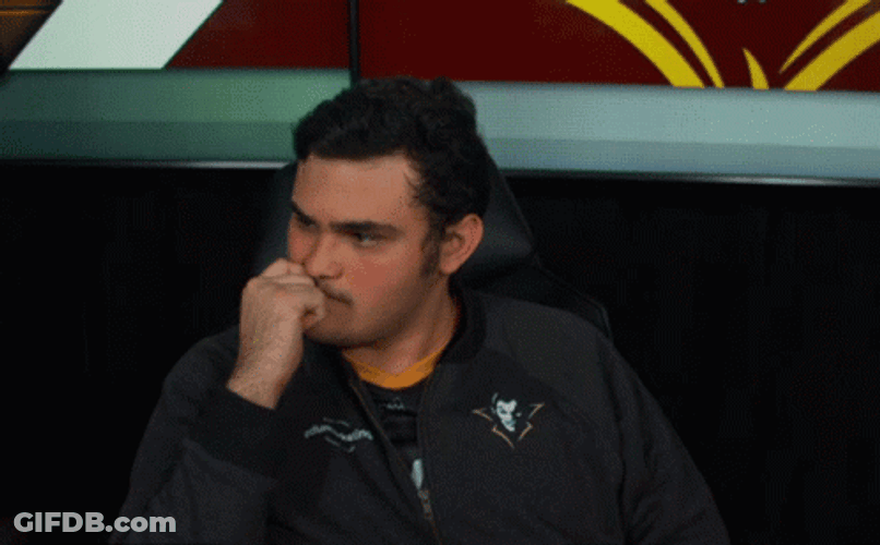 Guy Waiting Nail Biting GIF