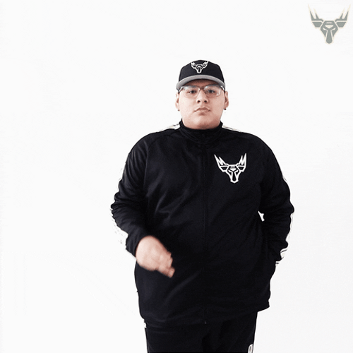 Guy Wearing Black Vinatage Tee Two Peace Sign GIF