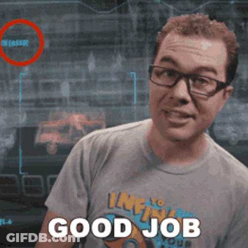Guy Wearing Eyeglasses Great Work GIF