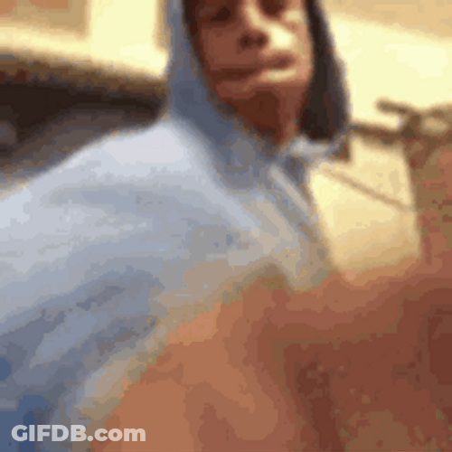 Guy Wearing Hoodie Punching GIF