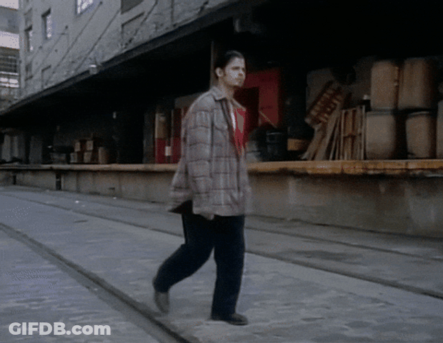 Guy Wearing Long Sleeves Walking GIF