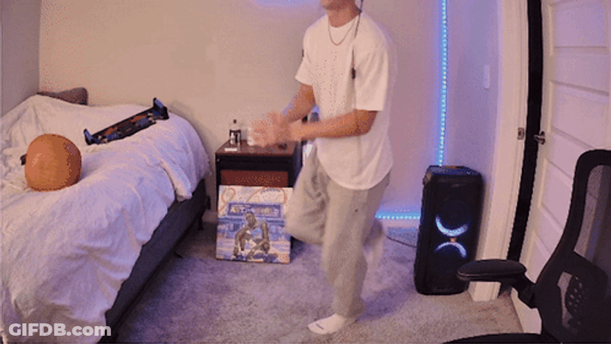 Guy Wearing Mario Hat Sturdy Dancing GIF