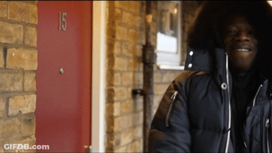 Guy Wearing Winter Clothes Birdman Hand Rub GIF