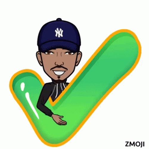 Guy With A Hat Check Mark GIF