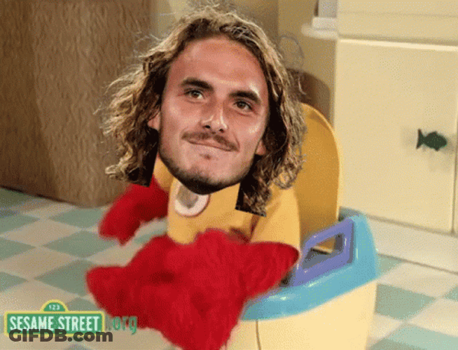 Guy With Elmo Dancing Character GIF