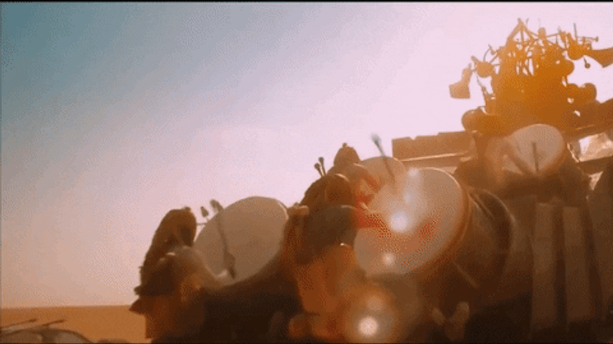 Guy With Flamethrower Guitar GIF