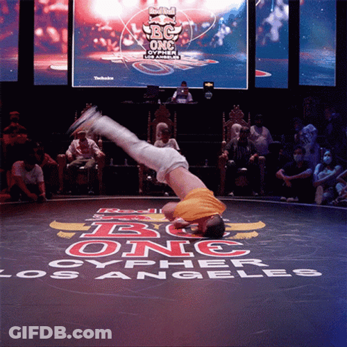 Guy With His Combination Break Dance Moves GIF