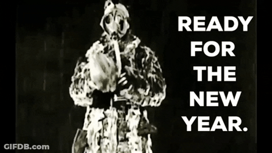 Guy With Protection New Year's Eve GIF