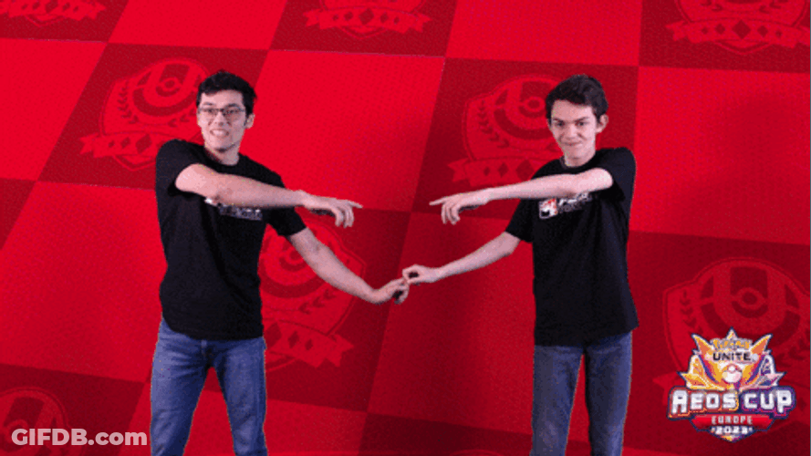 Guys In Black Fusion Pose GIF