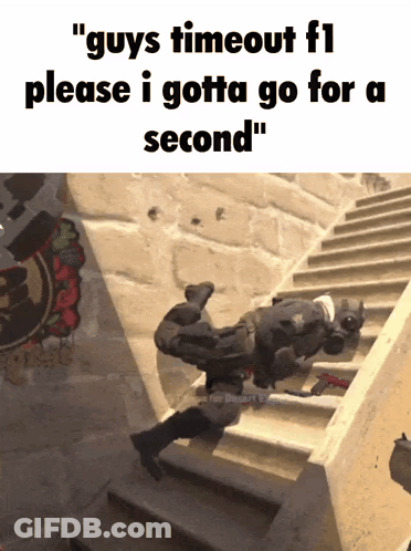 Guys Timeout F1 Please I Gotta Go GIF