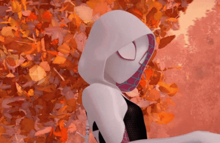 Gwen Stacy Face Reveal GIF