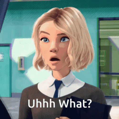 Gwen Stacy Stunned Asking What GIF