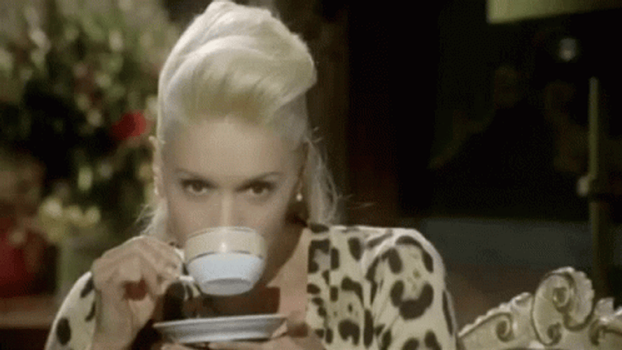 Gwen Stefani Sipping The Tea GIF