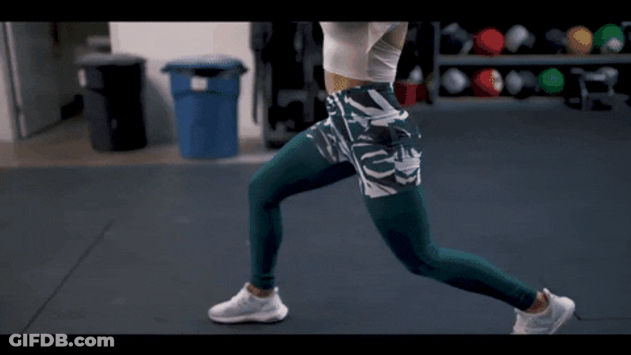 Gym Enthusiast Legs Workout GIF