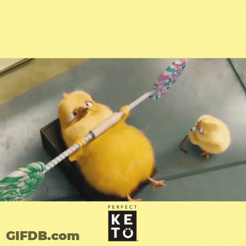 Gym Novice Cartoon Chick Meme GIF