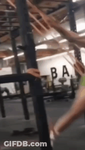 Gym Sign Saying Ba GIF