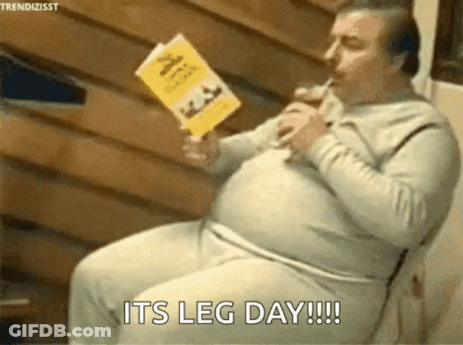 Gym Work Out Leg Day Meme GIF