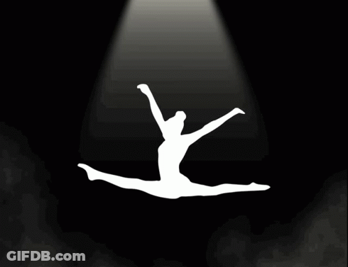 Gymnast Silhouette GIF