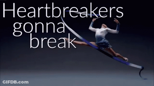 Gymnast With Heartbreakers Gonna Break GIF