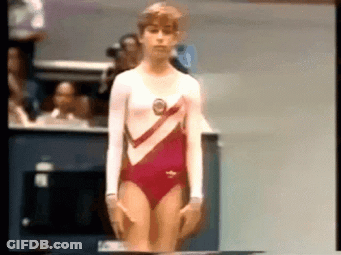 Gymnastics Vault Oksana Omelianchik GIF