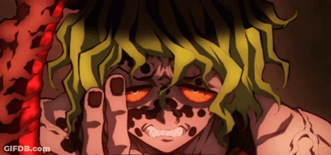 Gyutaro Demon Slayer Surprises GIF