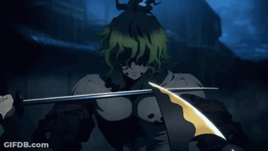 Gyutaro Demon Slayer Sword GIF