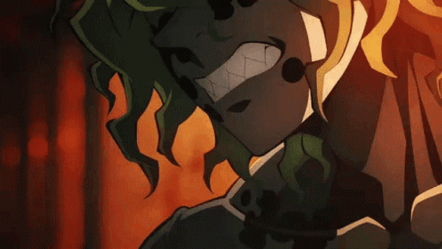 Gyutaro Making Fun GIF