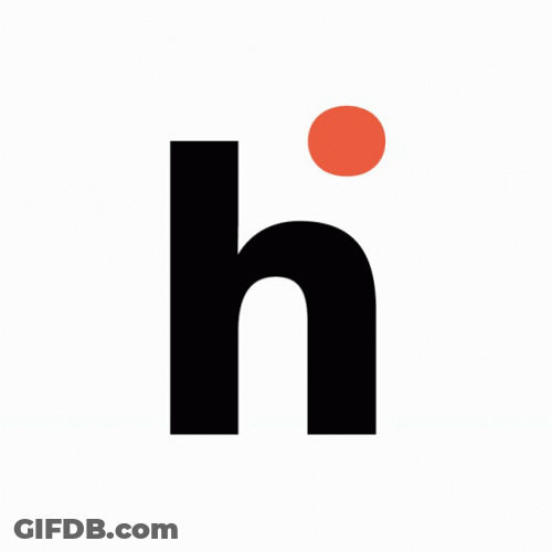 H And Dot Animation GIF